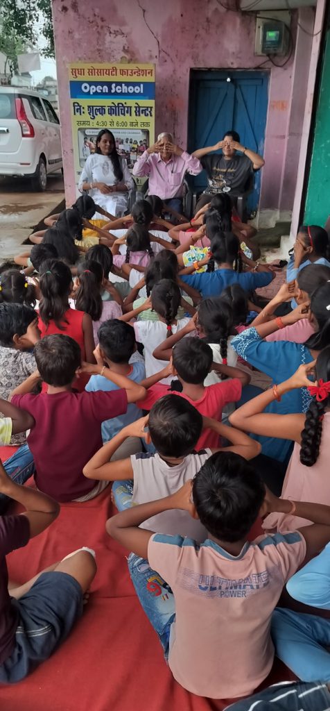 सुधा ओपन स्कूल आमासिवनी में मनाया गया विश्व मानसिक स्वास्थ्य दिवस